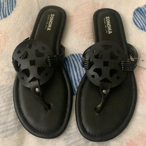 Brand new Sonoma Goods for life black sandals